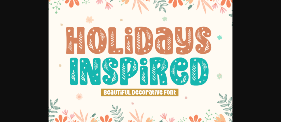 Holidays Inspired Font Poster 3