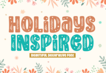 Holidays Inspired Font Poster 1