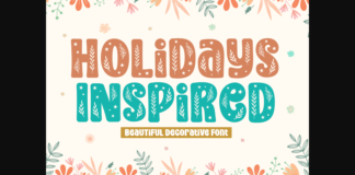 Holidays Inspired Font Poster 1