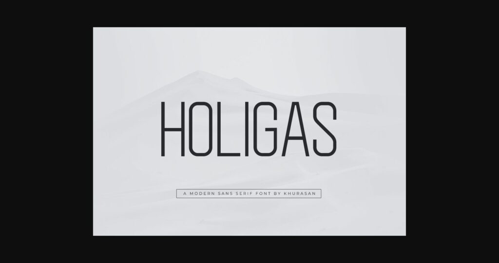 Holigas Font Poster 3