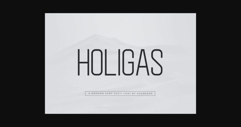 Holigas Font Poster 3