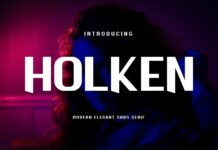 Holken Font Poster 1