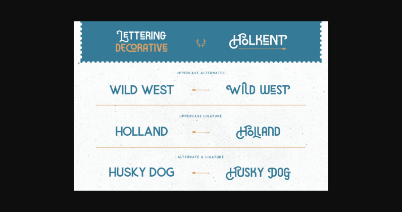 Holkent Font Poster 7