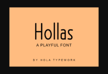 Hollas Font Poster 1