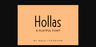 Hollas Font Poster 1