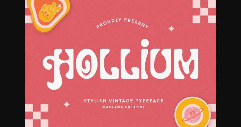 Hollium Font Poster 3