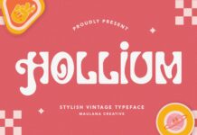 Hollium Font Poster 1