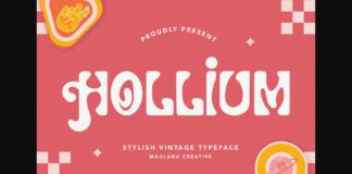 Hollium Font Poster 1