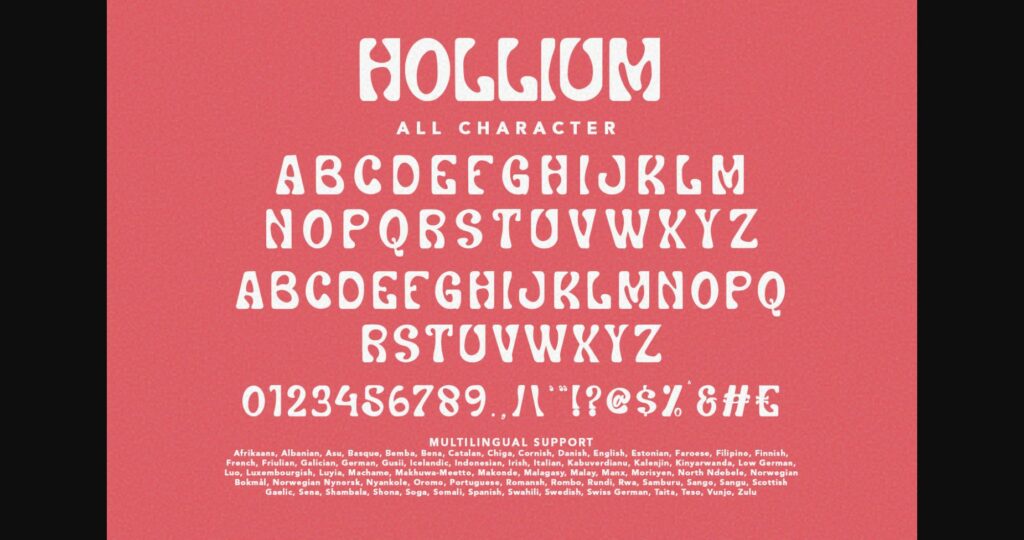 Hollium Font Poster 9