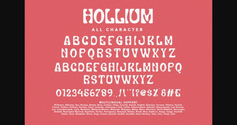 Hollium Font Poster 9