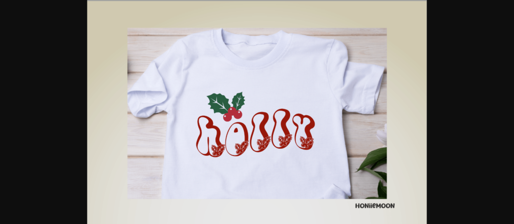 Holly Christmas Font Poster 10