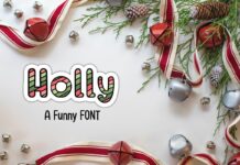 Holly Font Poster 1