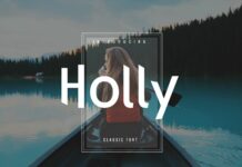 Holly Font Poster 1