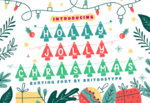 Holly Jolly Christmas Font Poster 1
