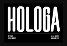 Hologa Font Poster 1