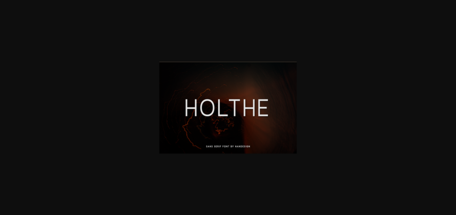 Holthe Font Poster 3