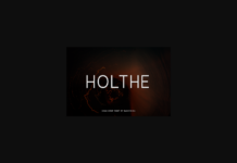 Holthe Font Poster 1