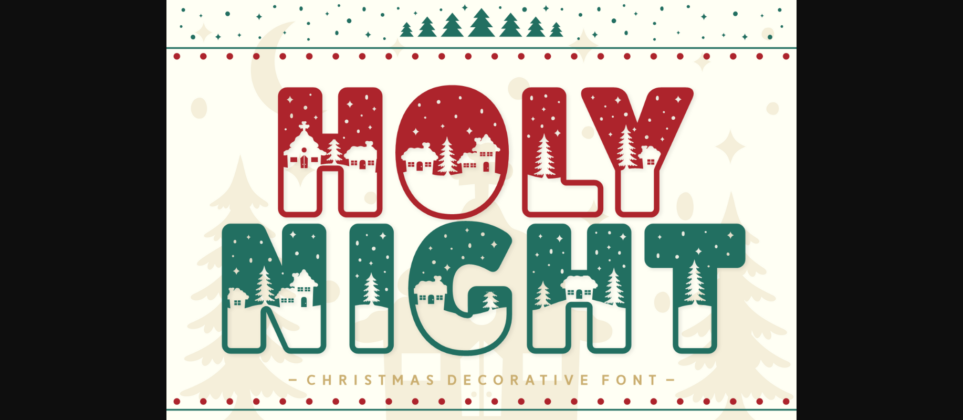 Holy Night Font Poster 3