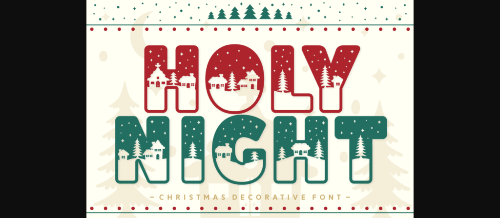 Holy Night Font Poster 1