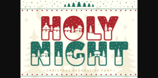 Holy Night Font Poster 1