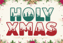 Holy Xmas Font Poster 1