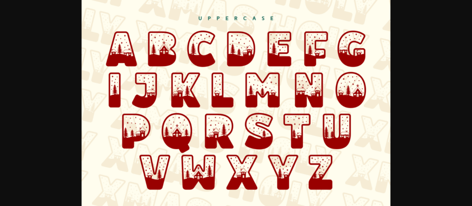 Holy Xmas Font Poster 11