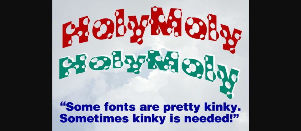 HolyMoly Font Poster 5