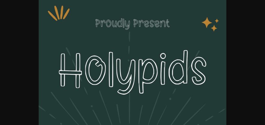 Holypids Font Poster 3