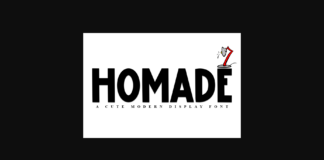 Homade Font Poster 1