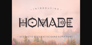 Homade Font Poster 1