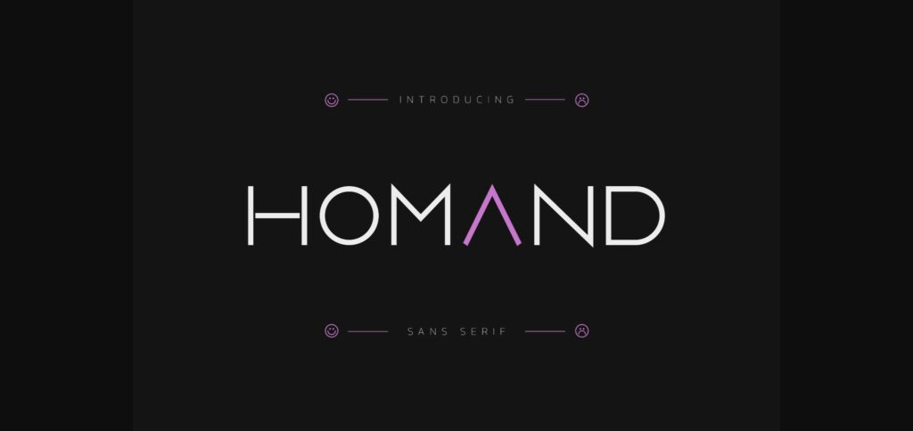 Homand Font Poster 1