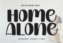 Home Alone Font Poster 1