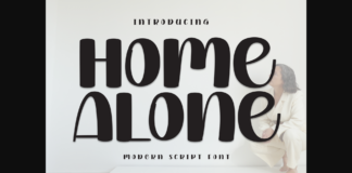Home Alone Font Poster 1
