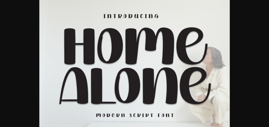 Home Alone Font Poster 1