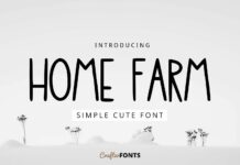 Home Farm Font Poster 1