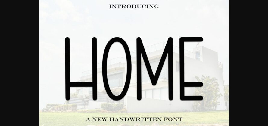 Home Font Poster 3