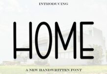 Home Font Poster 1