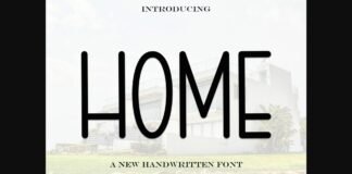 Home Font Poster 1