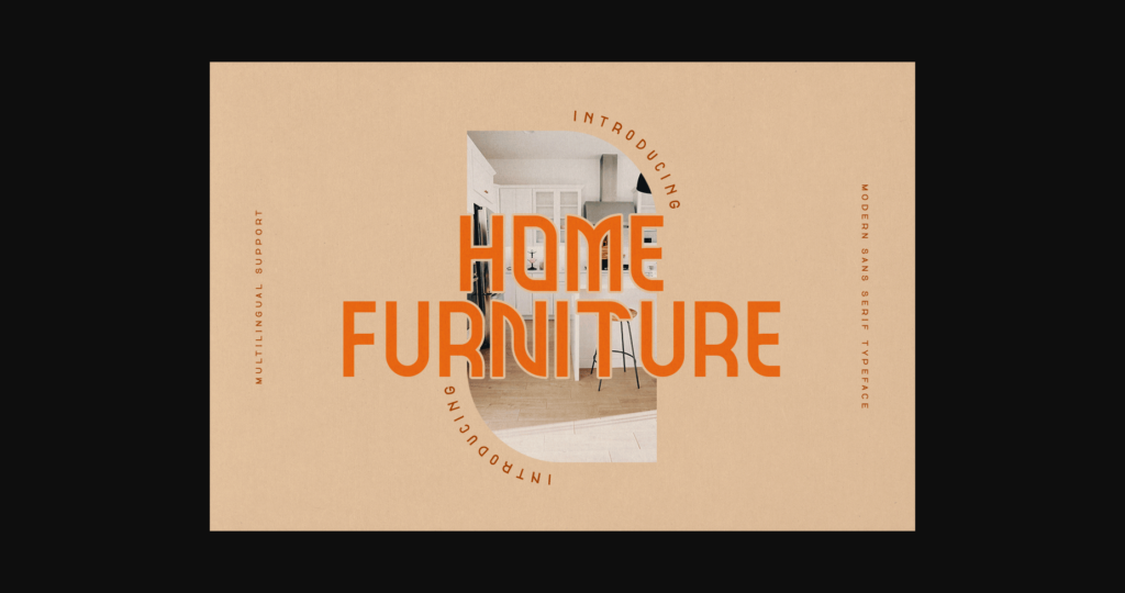 Home Furniture Font Poster 3