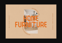 Home Furniture Font Poster 1