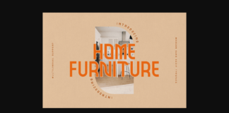 Home Furniture Font Poster 1