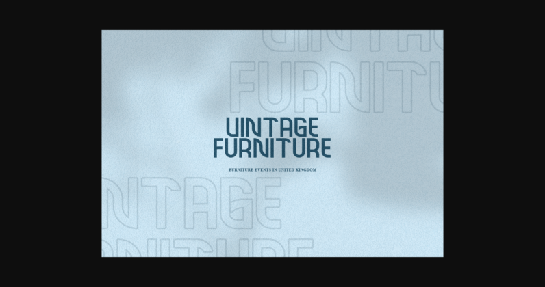 Home Furniture Font Poster 7