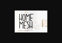 Home Mesh Font Poster 1