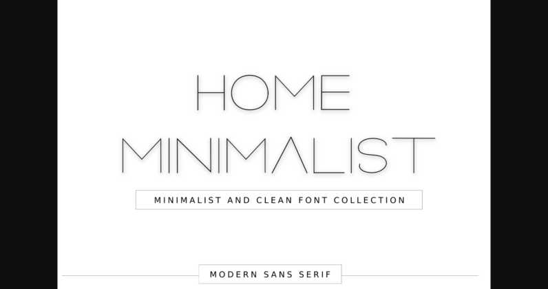 Home Minimalist Font Poster 3