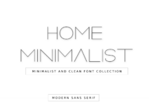 Home Minimalist Font Poster 1