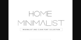 Home Minimalist Font Poster 1