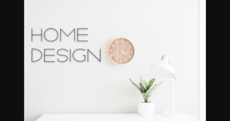 Home Minimalist Font Poster 2