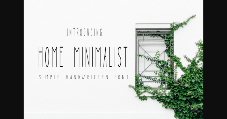 Home Minimalist Font Poster 3