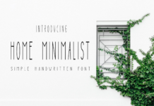 Home Minimalist Font Poster 1