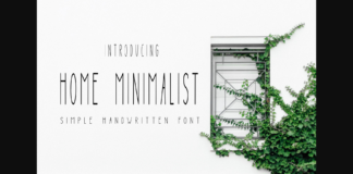 Home Minimalist Font Poster 1